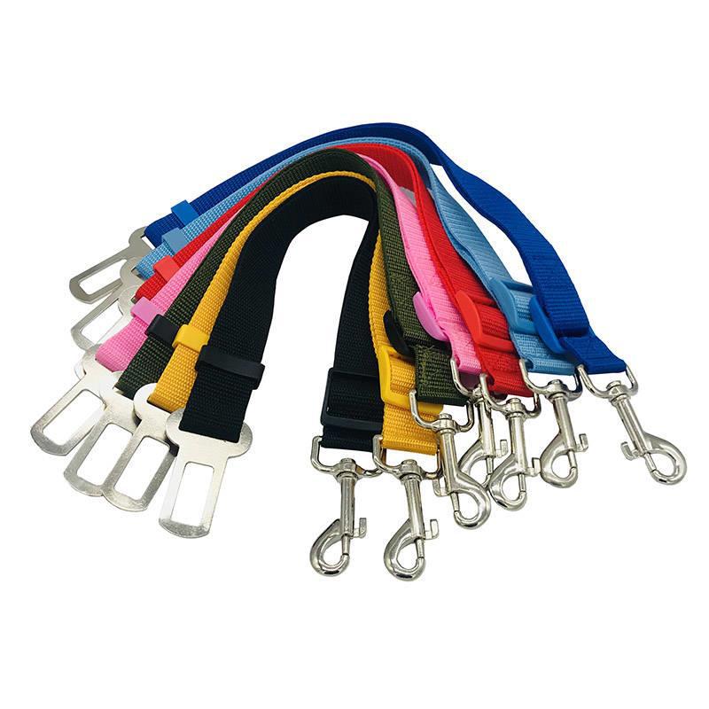 Reflective Extendable Dog Car Seat Belt – Adjustable Safety Restraint Compatible With No‑Pull Harnesses