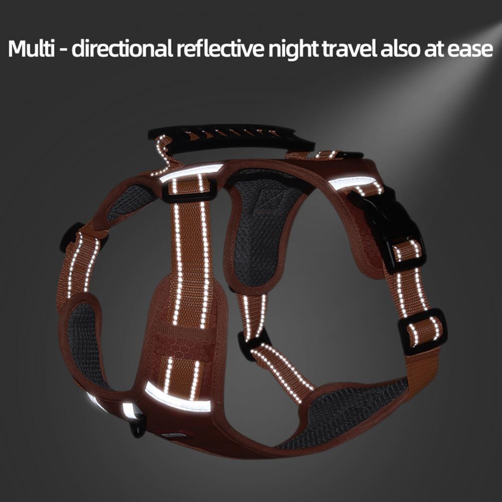 Reflective No‑Pull Dog Harness – Breathable Mesh, Adjustable Vest for Safe & Comfortable Walks