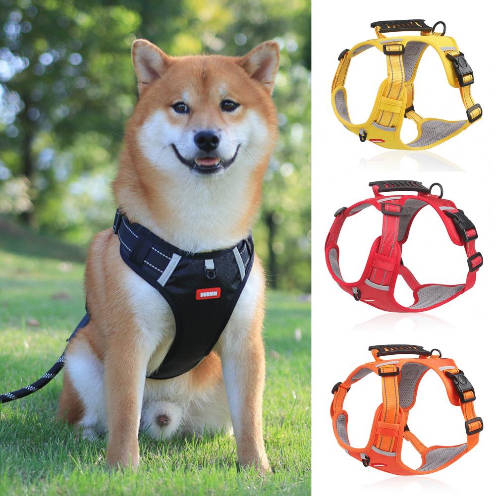 Reflective No‑Pull Dog Harness – Breathable Mesh, Adjustable Vest for Safe & Comfortable Walks