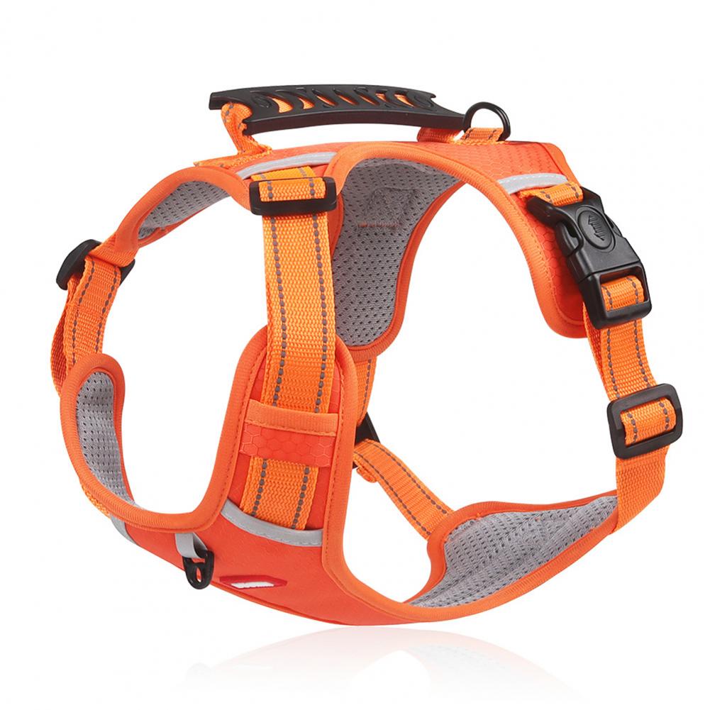 Reflective No‑Pull Dog Harness – Breathable Mesh, Adjustable Vest for Safe & Comfortable Walks