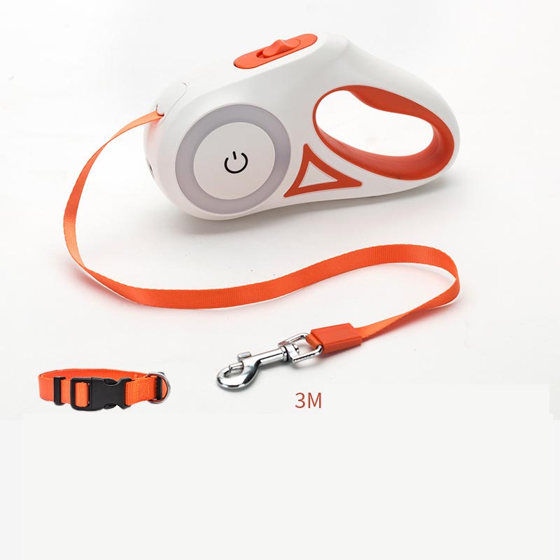 Retractable Dog Leash with One-Button Brake | Small to Medium Dogs