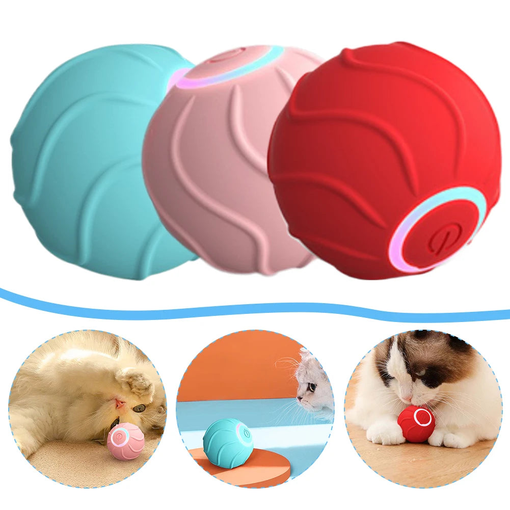 Interactive Cat Ball - Rechargeable Smart Toy for Active Play & Exercise