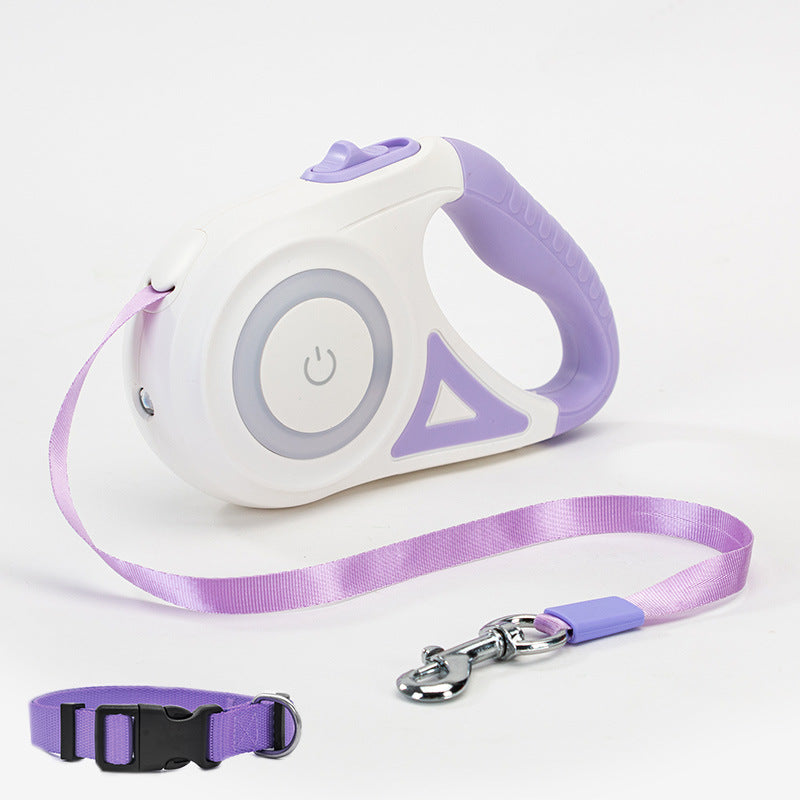 Retractable Dog Leash with One-Button Brake | Small to Medium Dogs