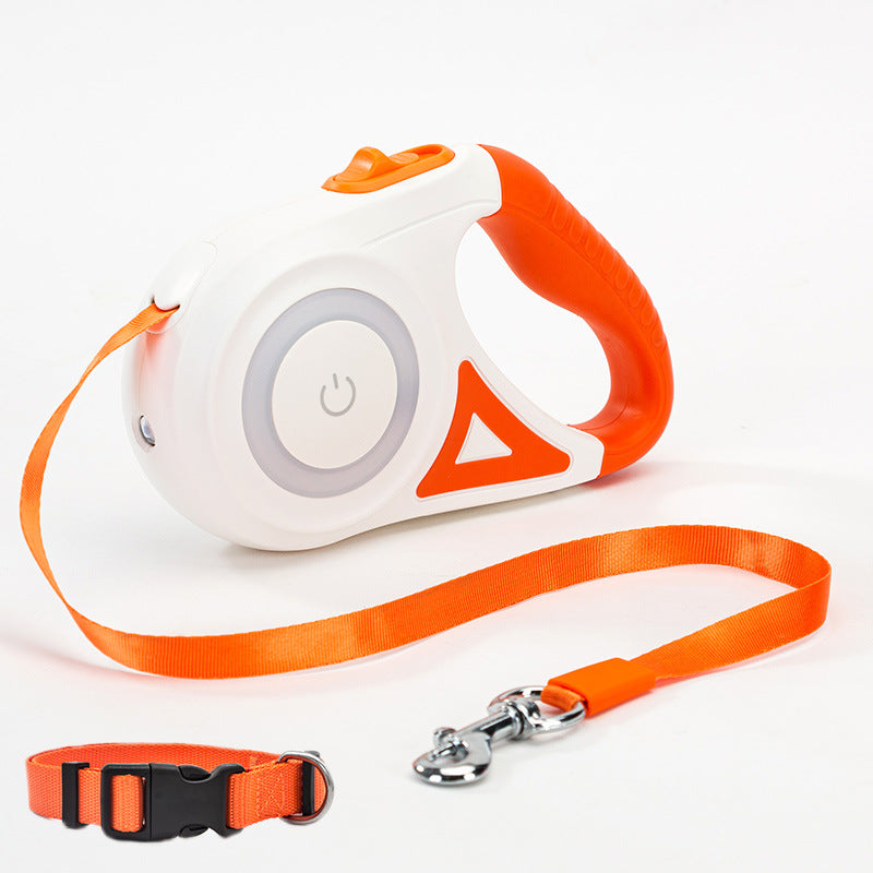 Retractable Dog Leash with One-Button Brake | Small to Medium Dogs